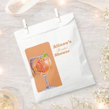 Aperol Spritz Floral  Favor Bag
