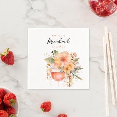Aperol Spritz Floral  Napkins