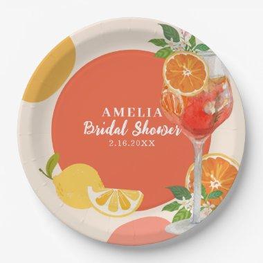 Aperol spritz Love at first spritz  Paper Plates