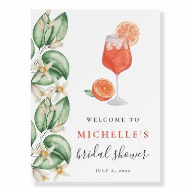 Aperol Spritz Orange  Welcome Sign