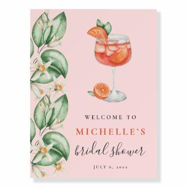 Aperol Spritz Orange  Welcome Sign