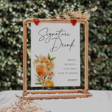 Aperol Spritz Sign Signature Drink