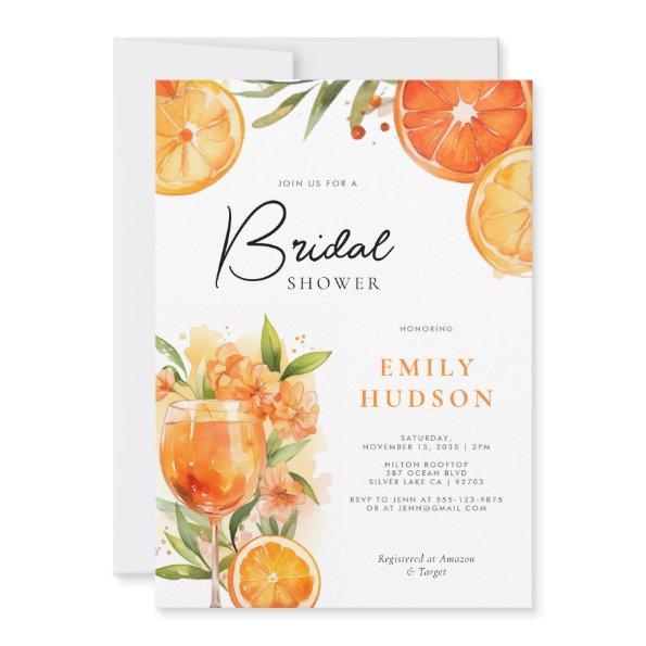 Aperol Spritz Watercolor
