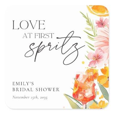 Aperol Spritz Watercolor  Square Sticker