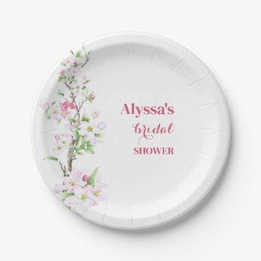 Apple Blossom  Personalized Paper Plates