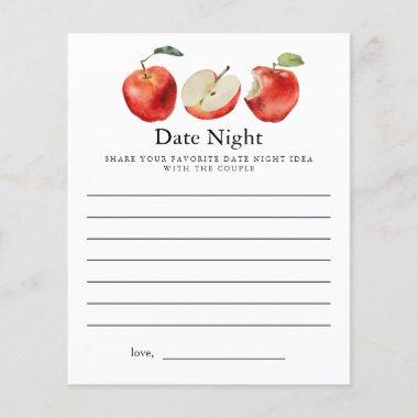 Apple Bridal Shower Date Night Invitations