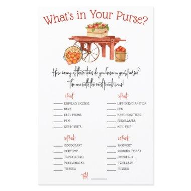 Apple-y Ever After! What's in Your Purse? Game