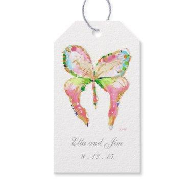 April Butterfly gift tag