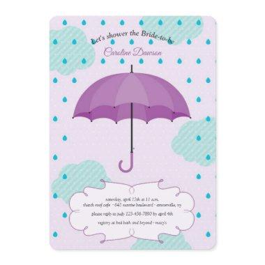 April Showers Bridal Shower Invitations