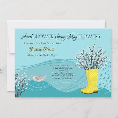 April Showers Bridal Shower Invitations