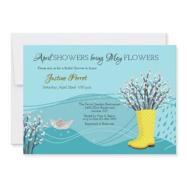 April Showers Bridal Shower Invitations