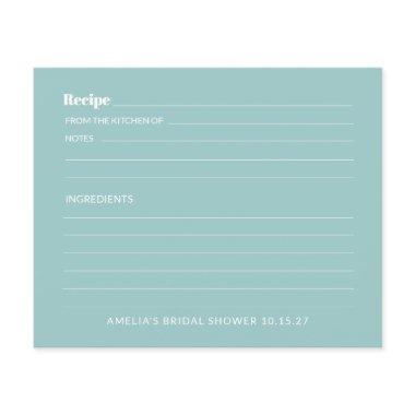 Aqua Blue Cute Custom  Recipe
