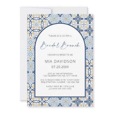 Arch Amalfi Positano Blue Yellow Bridal Brunch