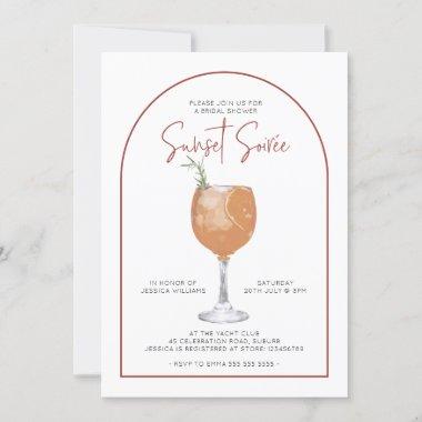Arch Minimalist Cocktail Bridal Shower Invitations