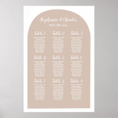 Arch Wedding Seating Chart