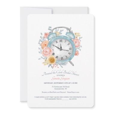 Around the Clock Bridal Shower Invitations