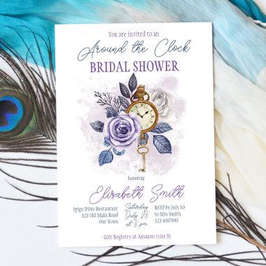 Around the clock bridal shower Invitations