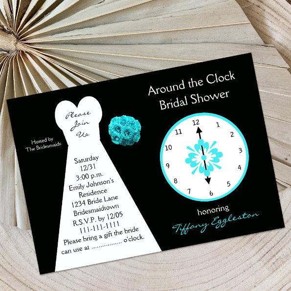 Around the Clock Bridal Shower Invitations