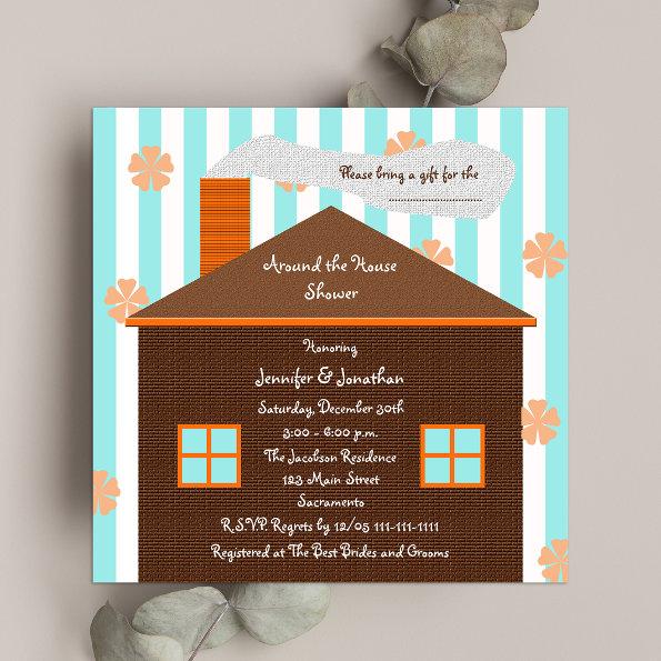 Around the House Bridal Shower Invitations -- House