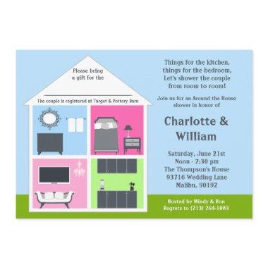 Around the House Shower Bridal Shower Invitations