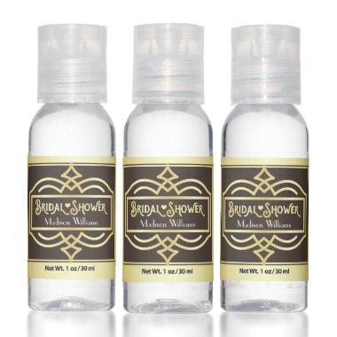 Art Deco  Gold Chocolate Favor Hand Sanitizer