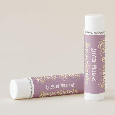 Art Deco  Gold Lilac Love & Thanks Lip Balm