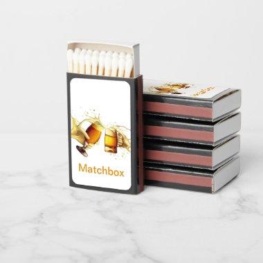 Art Deco Bridal Shower Matchbox Matchboxes