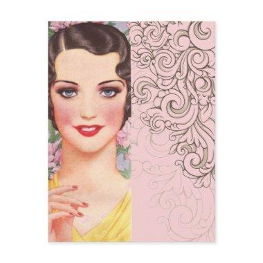 Art deco great gatsby Parisian fashionista PostInvitations