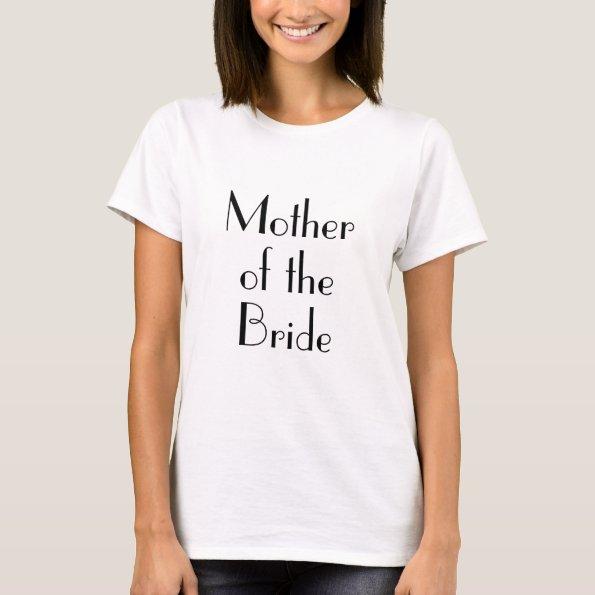 Art Deco Mother of the Bride Wedding T-Shirt