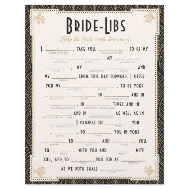 Art Deco Style Bride Libs Game