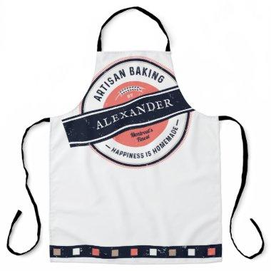 Artisan Baker Happiness is Homemade Hipster Apron