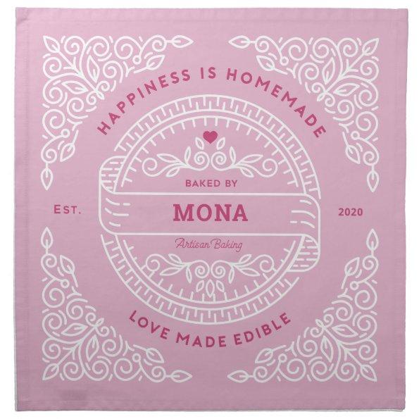 Artisan Dough Cover Baking Pinks Custom Cloth Napkin