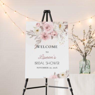 ArtsApp Dusty Rose H2 Roses Mauve Leaves Welcome Foam Board