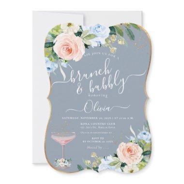 ArtsApp H2 Blush Pink Blue Roses Brunch Bubbly