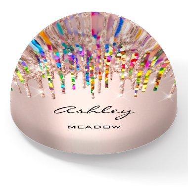 Ashley NAME MEANING Holograph Coworker Friend Gift Paperweight