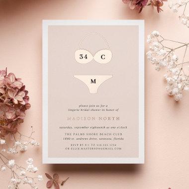 Atelier Lingerie Bridal Shower Foil Invitations