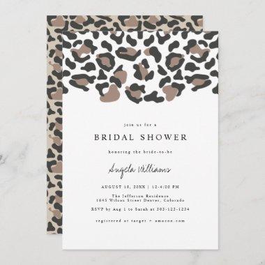 AUBREE Leopard Print Safari Bridal Shower Invitations