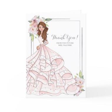 Auburn Bride Bridal Shower Future Mrs Thank You Invitations