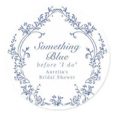 AURELIA Chinoiserie Something Blue  Classic Round Sticker