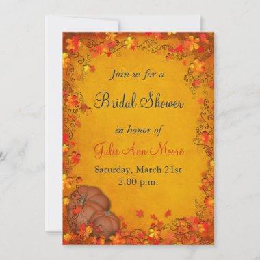 Autumn Bliss Bridal Shower Invitations