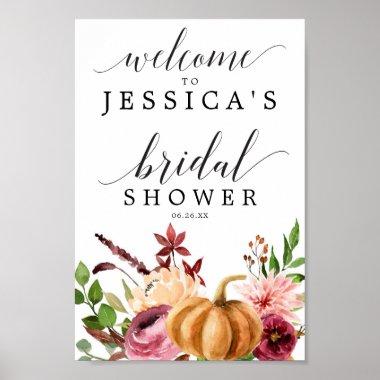 Autumn Bliss Bridal Shower Welcome Sign