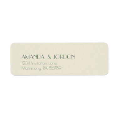 Autumn Boho Deco | Cream Return Address Label