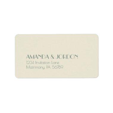 Autumn Boho Deco | Cream RSVP Address Label