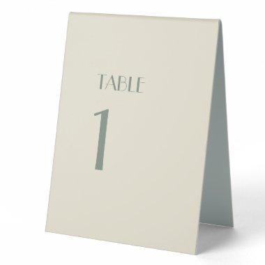 Autumn Boho Deco | Cream Table Number Tent Sign