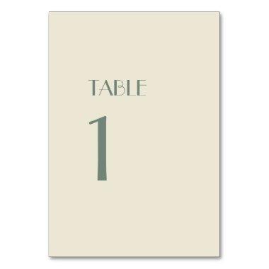 Autumn Boho Deco | Cream Table Numbers Sign