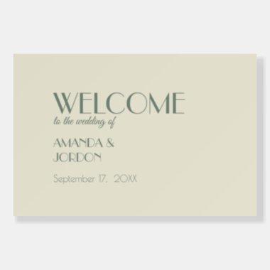 Autumn Boho Deco | Cream Wedding Welcome Sign