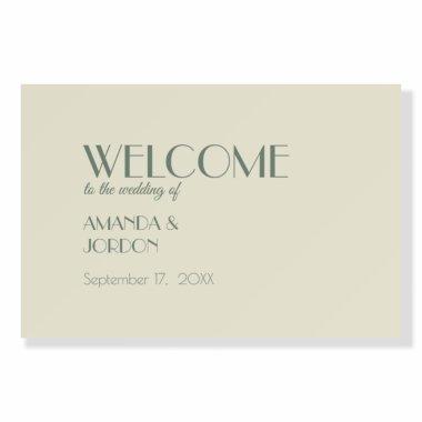 Autumn Boho Deco | Cream Wedding Welcome Sign