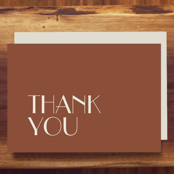 Autumn Boho Deco | Rust Wedding Flat Thank You