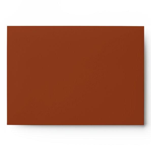 Autumn Boho Deco | Rust Wedding  Envelope