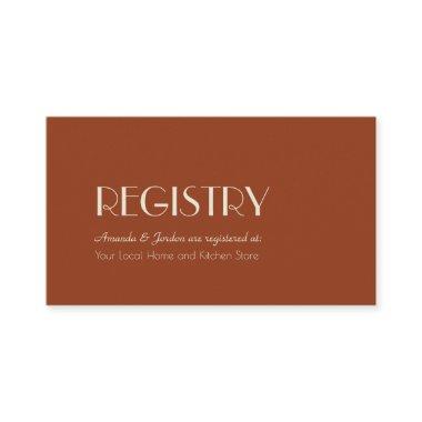 Autumn Boho Deco | Rust Wedding Registry Enclosure